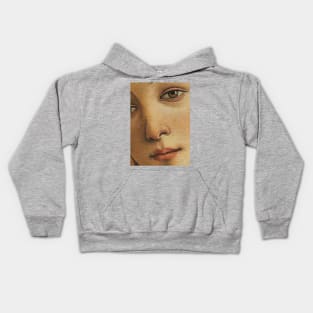 Venus of Botticelli detail - High Definition Print Kids Hoodie